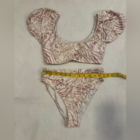 Forever 21 Pink Animal Print Bikini Set - Picture 2 of 6